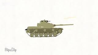 Short tank battle test animation