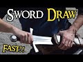Sword drawing techniques  medieval knightly sword