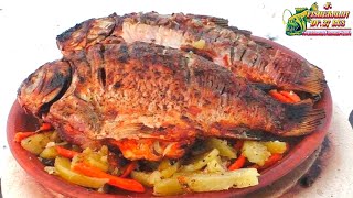 видео: Караси в сметане готовим в тандыре, с жареной картошкой. #8 картинка: Караси в сметане готовим в тандыре, с жареной картошкой. #8