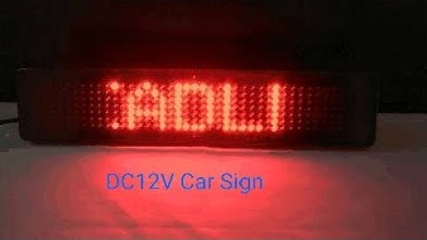 LLD460-B741 Leadleds Car Sign with Memory Function Message never Loss, remote led sign DC12v