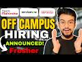 Tech Mahindra, S&amp;P, Servicenow OFF Campus Hiring Drive For 2026, 2025, 2024 Batch | Jobs