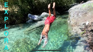How to get to the rock pools in The San Gabriel River