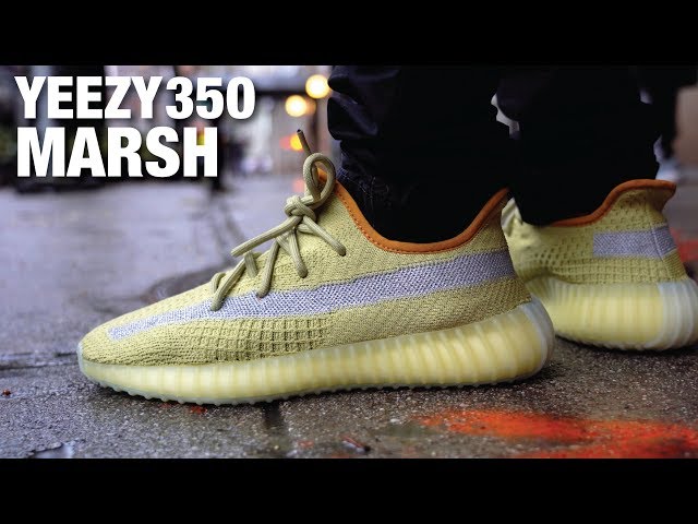 One of the MOST Limited YEEZYs?! Adidas YEEZY Boost 350 V2 Marsh & Feet - YouTube