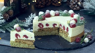 Christmas Cake - Pistachio Raspberry Lime Mousse Cake