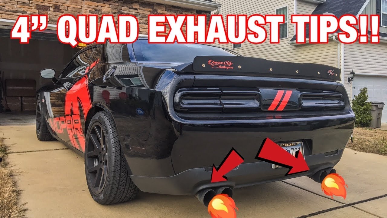 Price Comparison Made Simple Quad 4" Out 3" In staggered exhaust tips