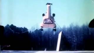 Crash Test of a CH 47C Helicopter circa 1976 NASA Boeing CH 47 Chinook ( Helicopter Crash )