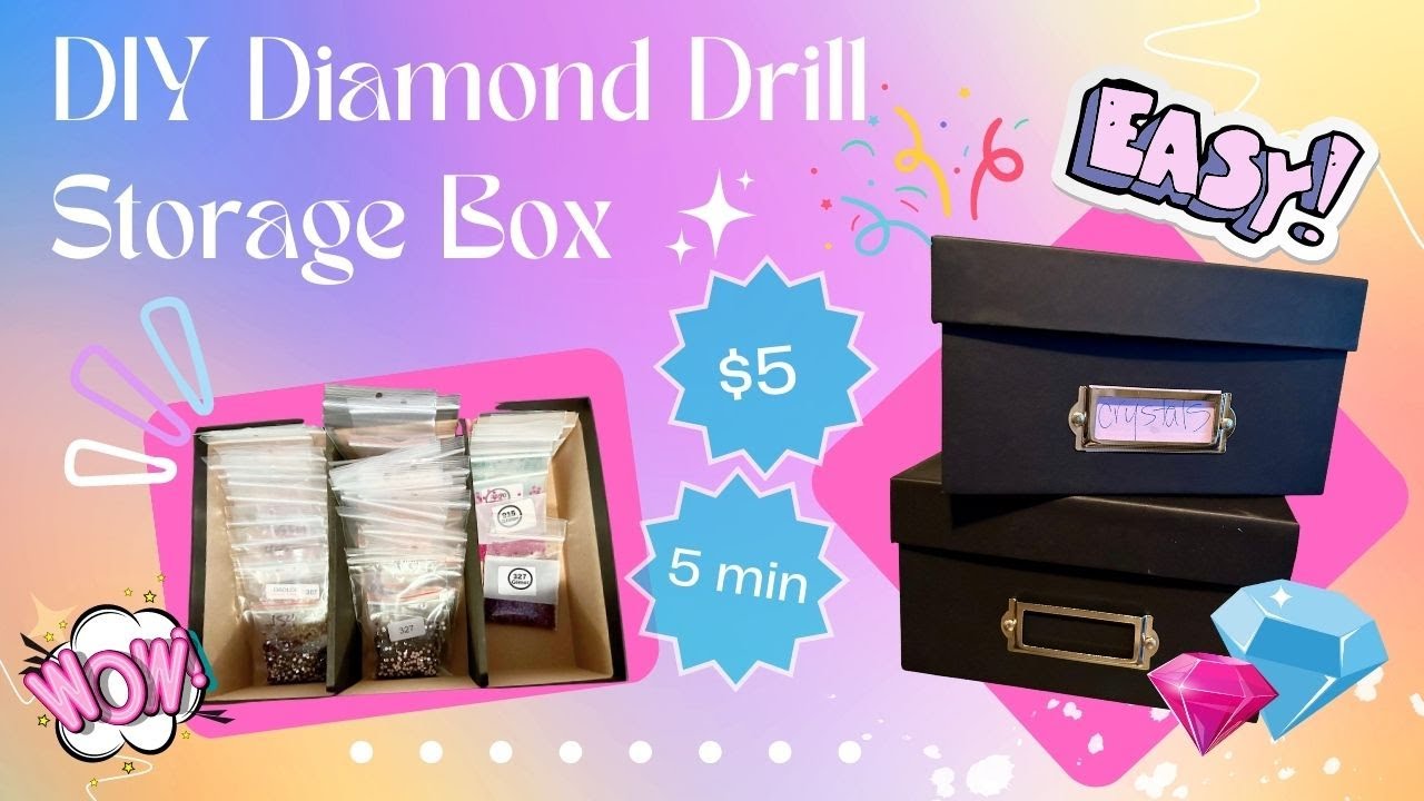 DIY Diamond Painting Kits, Zusammenklappbare Aufbewahrungsbox Faltbare  Aufbewahrungsbox, Regalkorb, Aufbewahrungsbox, Schrankaufbewahrungsbox 25 X  25