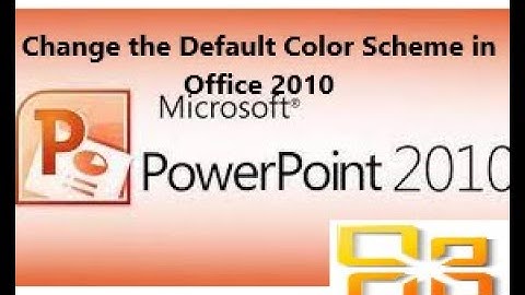 How To Change the Default Color Scheme in Office 2010|| Tutorial for Beginners|| Online Teaching.