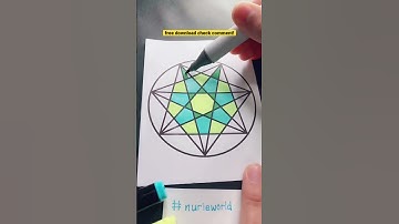 spell magic with this?  Easy mandala coloring page for kids