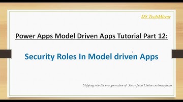 Power Apps Model-Driven Apps Tutorial Part 12:  What Are Security Roles?