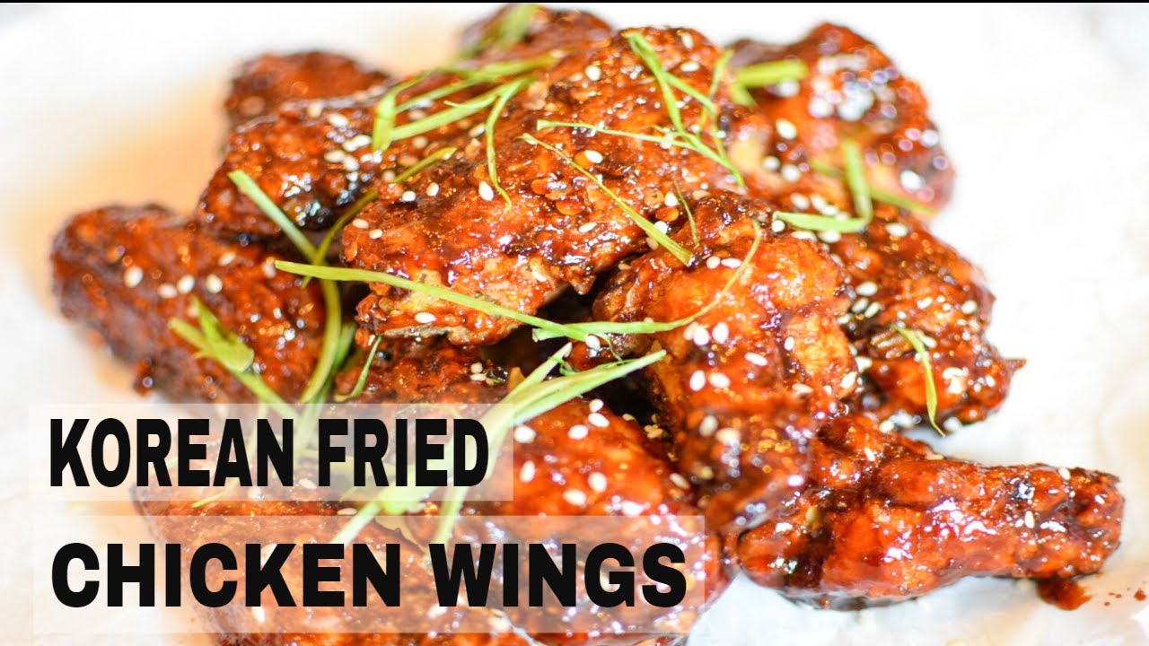 Crispy and Spicy Korean Fried Chicken Wings Recipe How to Make Korean