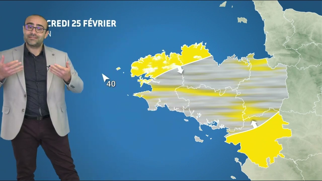 Bulletin météo pour le mercredi 25 février 2026