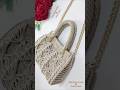 حقيبه كروشيه بغرزة العنكبوت Crochet Bag #crochet #shorts