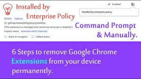 How to Remove Installed by Enterprise Policy Extension from Google Chrome #enterprise extension