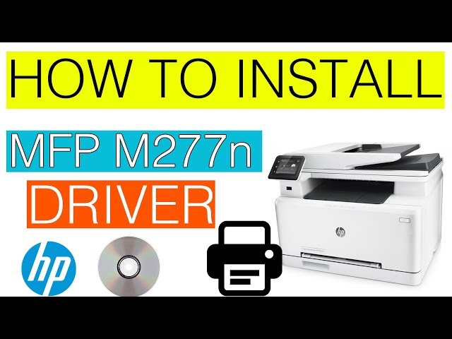 to install HP Color LaserJet Pro MFP In Computer - YouTube