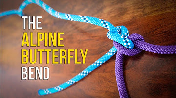 The Alpine Butterfly Bend in UNDER 60 SECONDS!! | How to Tie Two Ropes Together  | Knots