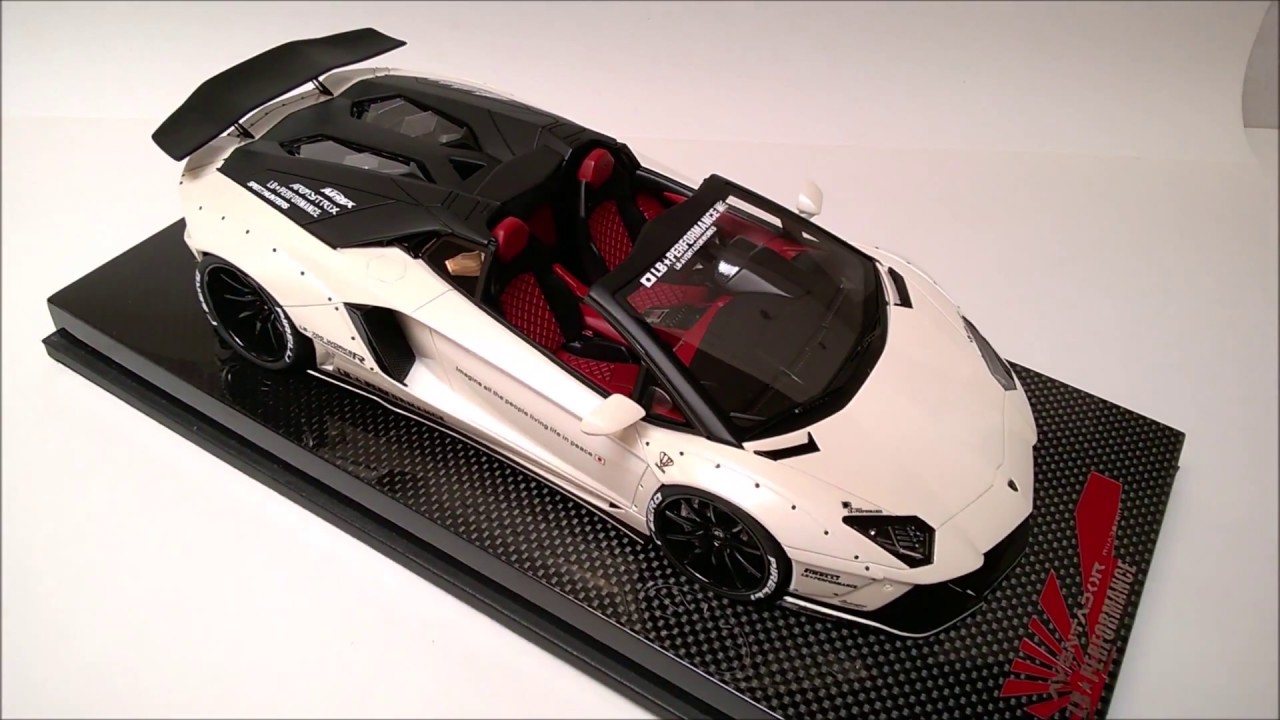 Model Car Lamborghini Aventador Roadster LB Performance 1/18 Scale
