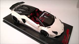 Model Car Lamborghini Aventador Roadster LB Performance 1/18 Scale by Super A