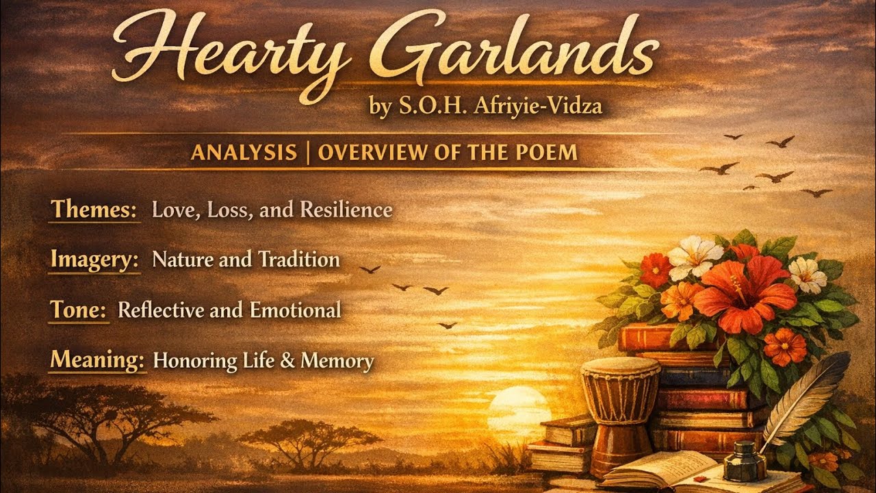 Hearty Garlands by S. O. H. Afriyie-Vidza | Overview | Analysis | #poem #literature #poetry 