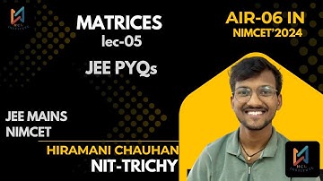 #matrices 05 for #nimcet #jeemains #aspirants