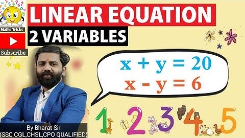 linear equations in two variables | Pair of linear equations | #cbse #ssc #dsssb #linearequations