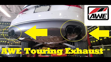 AWE TOURING EDITION EXHAUST with NON-RESONATED DOWNIPIPES Install on Audi S5 | B8.5 V6 Supercharged