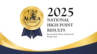 2025 AOA National High Point Award Winners' Announcement