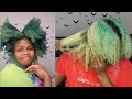 Hair Dye Vlog #1480 - Bleach Bath on Green Hair