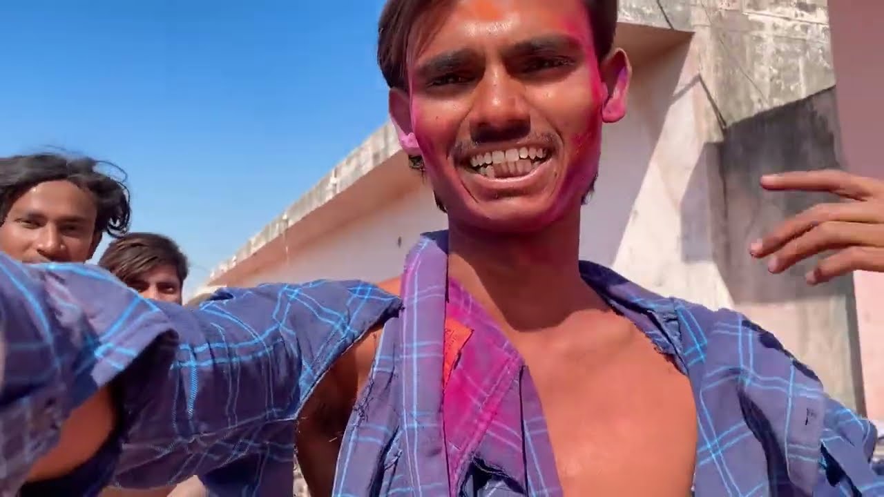 Happy holi 🤗 holi full vlog 🌈