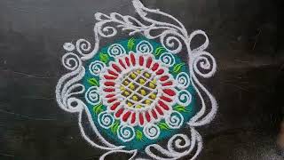 Happy Diwali Beautiful Kolam Creative Rangoli New इस दवल पर New Rangoli बनय Diwali 2023