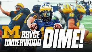 Bryce Underwood Drops A DIME At Michigan Spring Practice | HIGHLIGHT Should Get Wolverine Fans HYPED