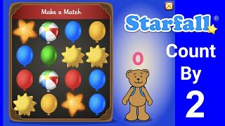 Starfall Education Game Count By 2 For Kindergarten Or First Grade