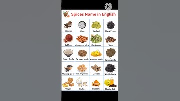 Indian spices-glossary of Indian spices name in english #shorts