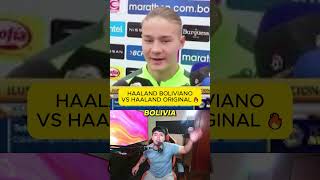 Haaland vs Haaland Boliviano 😜 cosa seria en el mundial #irak #bolivia #noruega