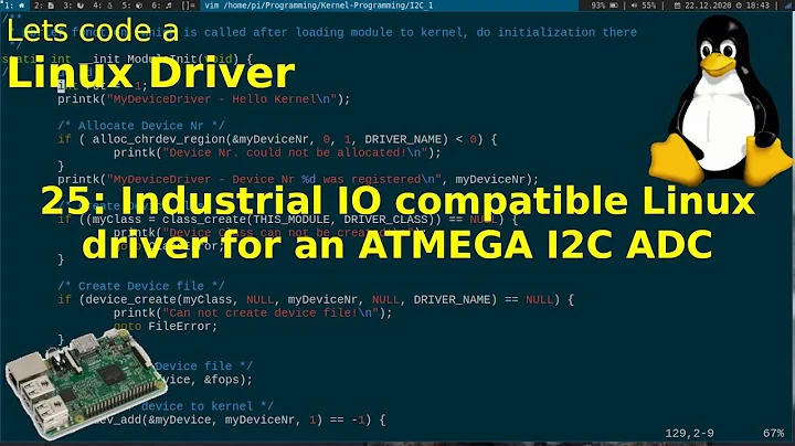 Let's code a Linux Driver - 25:  Industrial IO compatible driver for an ATMEGA I2C ADC