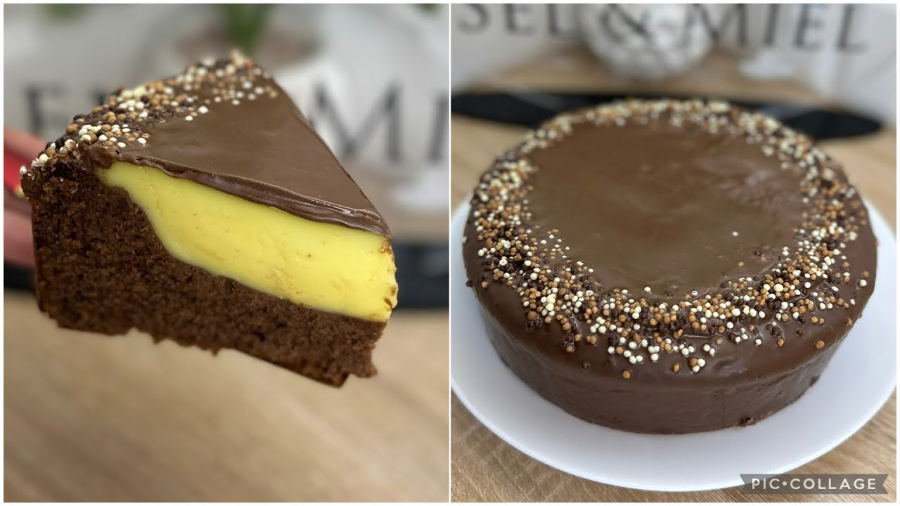 كيكة البركان 🌋 ببيسكوي خفيف و كريمة لذيذة ، لازم تجربوها❤️