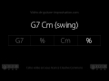 G7 cm swing 130 bpm  backing track