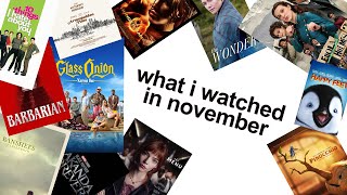 what i watched in november
