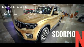 Mahindra Scorpio N Z8L Royal Gold | 5 star GNCAP | Big Daddy of SUVs | INTO CARS WITH GRB ✨️