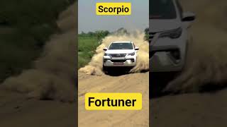 Mahindra scorpio vs fortuner tug of war 😱 #shorts #youtubeshorts #viral #fortuner #vs #scorpio