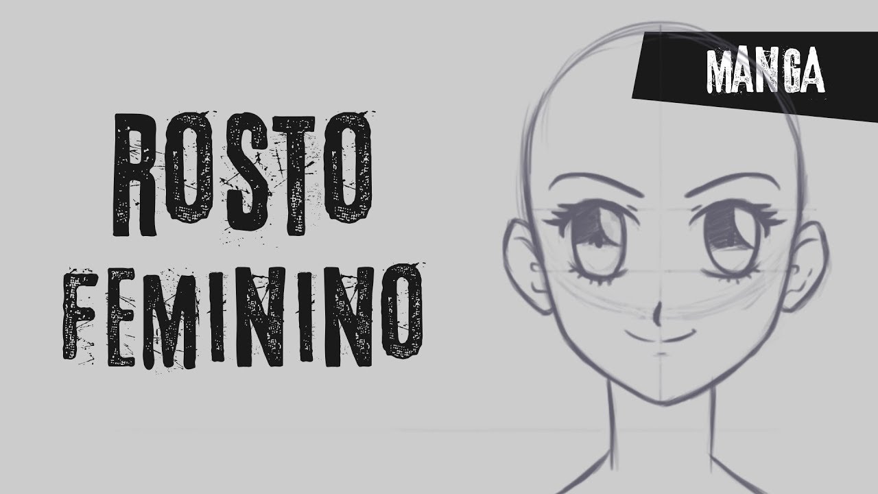 Como desenhar um rosto feminino passo a passo