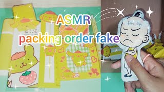 PACKING ORDER FAKE📦POMPOMPURIN📦ASMR#paperdiy #fakeorder #pompompurin