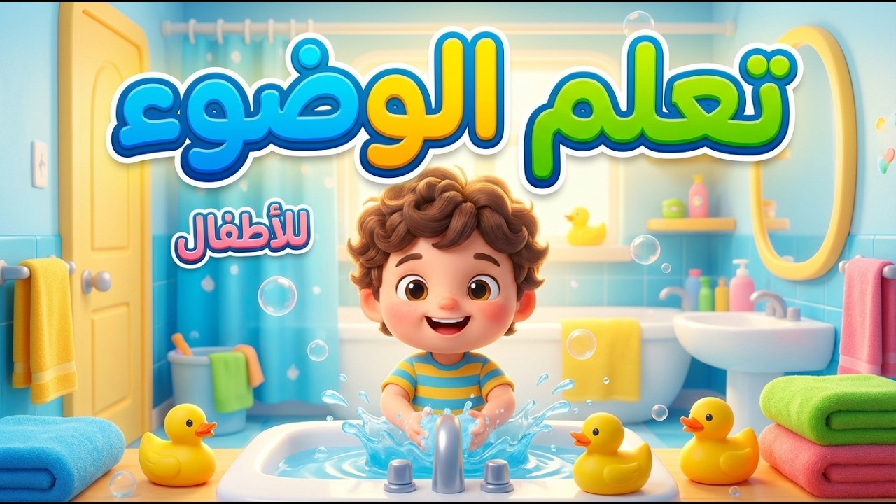 كيف يتوضأ الطفل؟ | شرح الوضوء خطوة بخطوة (3D)