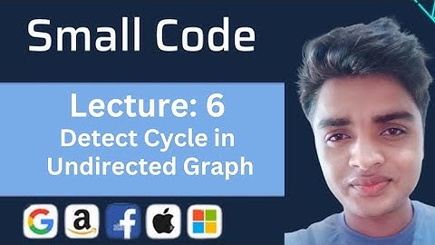 Detect Cycle in Undirected Graph @_smallcode_