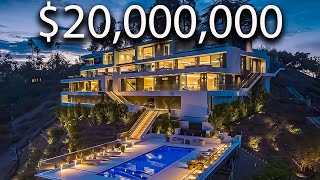 Touring a Glass Mountain Mega Mansion With A Floating Pool!