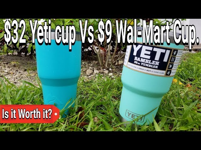 $32 YETI Cup Vs $9 Ozark WALMART Cup?! Is It Worth It? Suprising Outcome! 