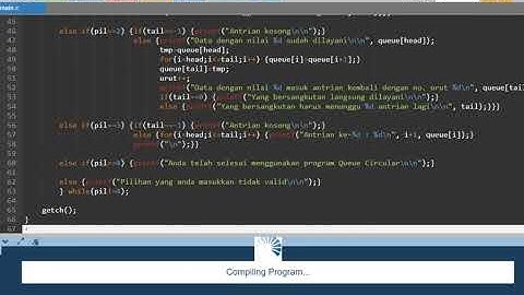 Program Queue (Antrian) menggunakan C