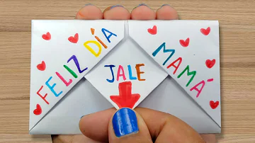 👗Tarjeta con mensaje secreto para el día de la madre/MUJER 😘SURPRISE MESSAGE CARD FOR MOTHER'S DAY 🥰