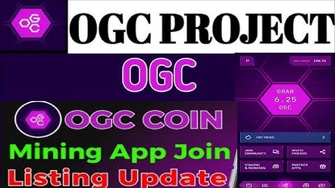 New OGC Mining App Real Or Fake||How to Create OGC||New Mining Project 2024