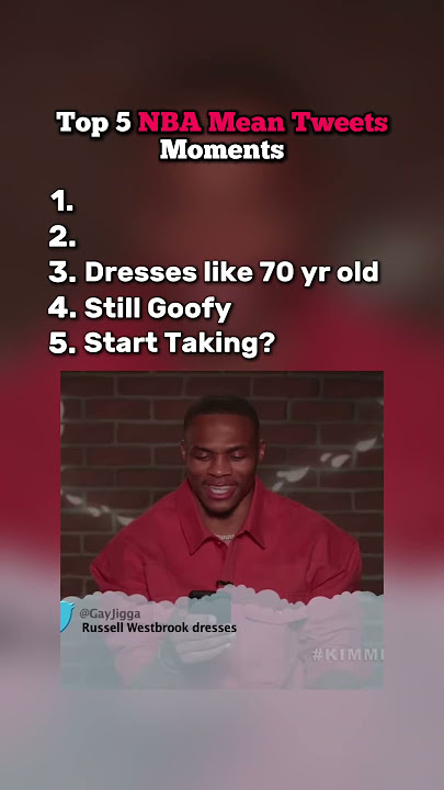 Top 5 NBA Mean Tweets Moments🔥😭 #nba #basketball #curry #lebron #funnymoments #viral